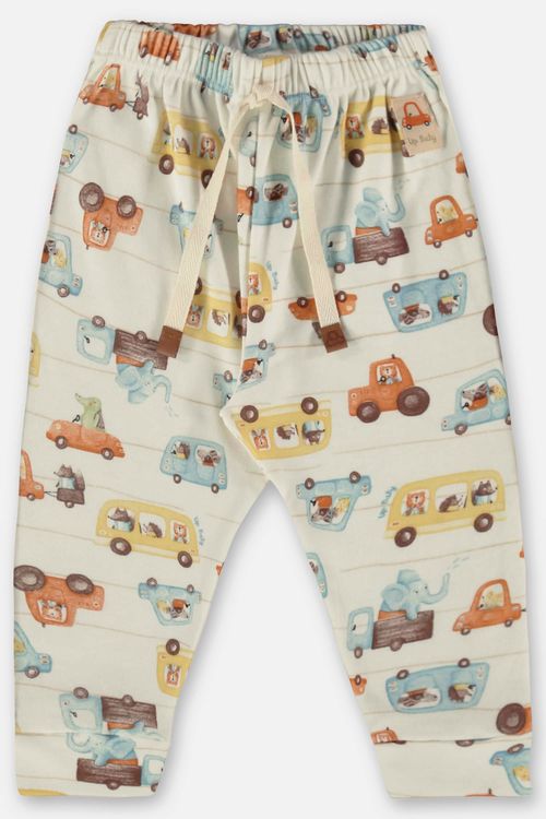 Calça para Bebê Menino em Suedine Comfy (Bege) Up Baby