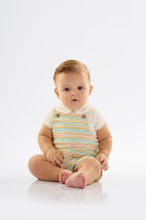 Conjunto para Bebê Menino em Suedine Comfy (Bege) Up Baby