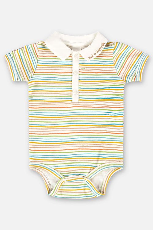 Body para Bebê Menino Comfy em Suedine (Bege) Up Baby
