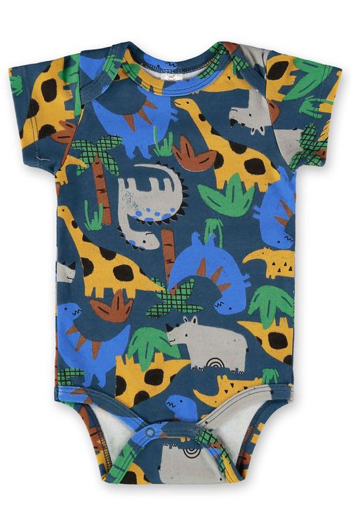 Body para Bebê Menino em Suedine Essentials (Azul Marinho) Up Baby