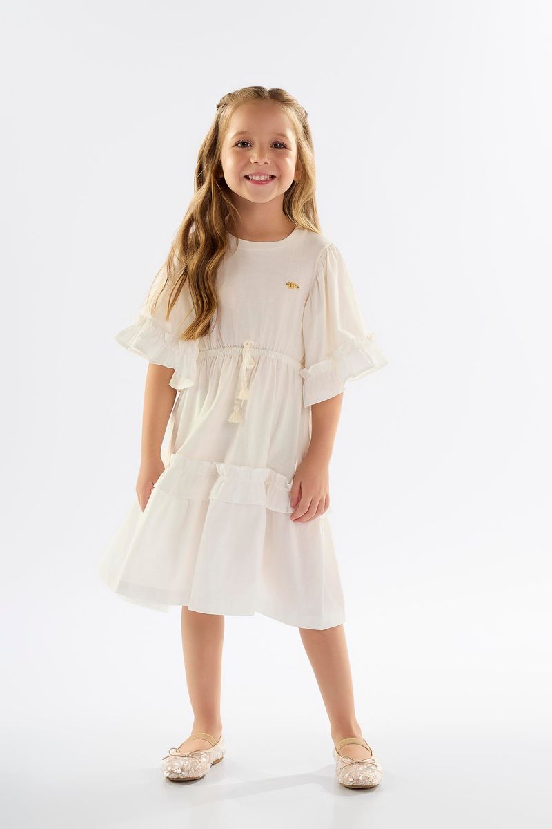 Vestido-Infantil-em-Meia-Malha-com-Babados-Off-White-Up-Baby