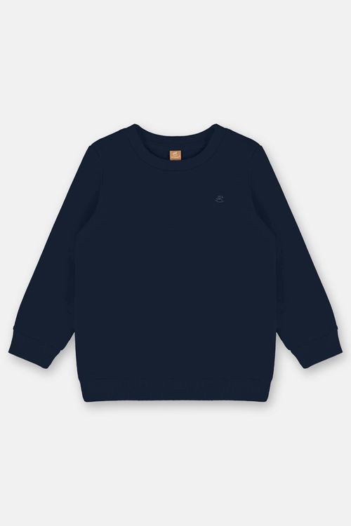 Blusão Básico em Moletom Infantil Menina (Azul) Up Baby