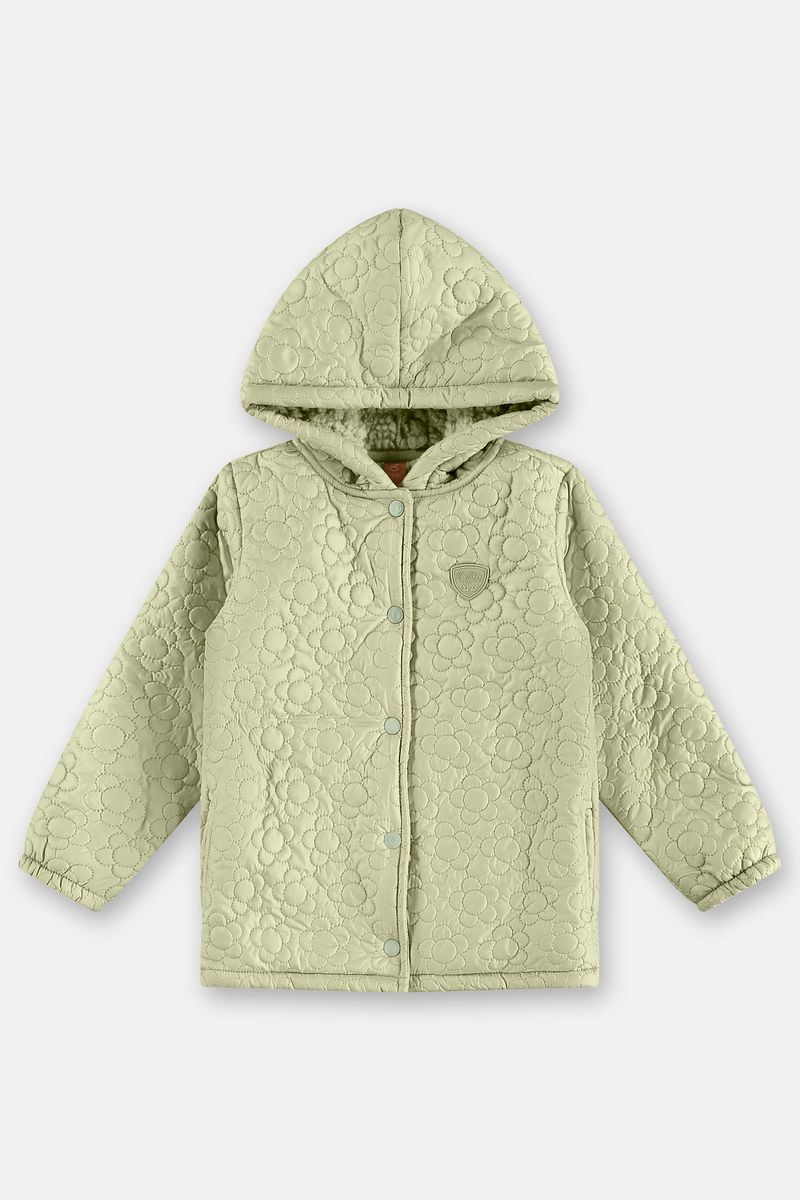 Jaqueta-Infantil-Feminino-em-Poliester-Puffer-Verde-Up-Baby---Costas