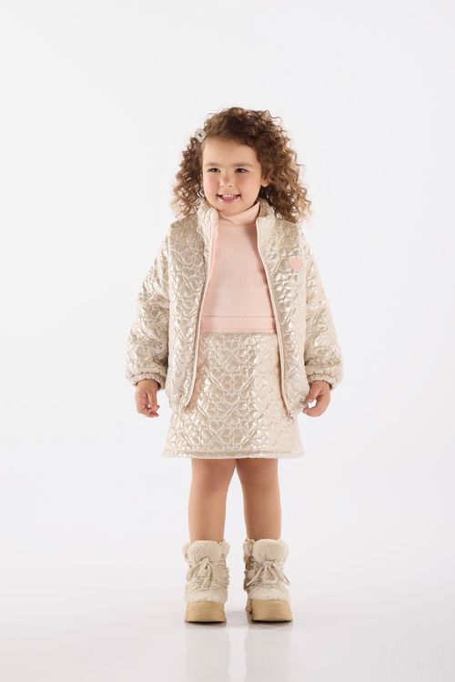 Jaqueta Infantil Acolchoada com Forro (Rosa) Up Baby