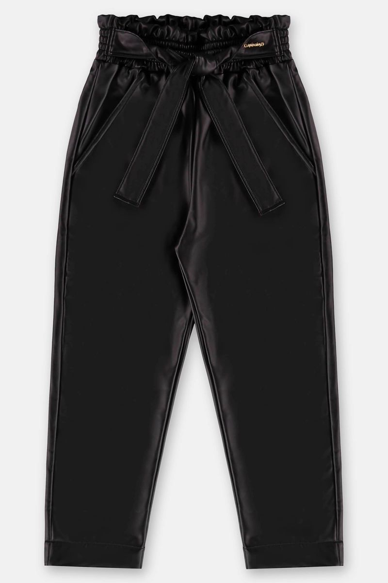Calca-Infantil-Clochard-em-Cirre-Peluciado-Preto-Up-Baby---Frente