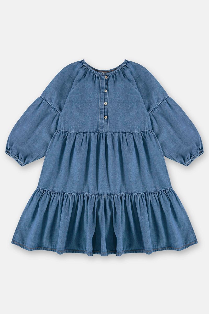 Vestido-Infantil-Midi-em-Jeans-Azul-Up-Baby---Costas