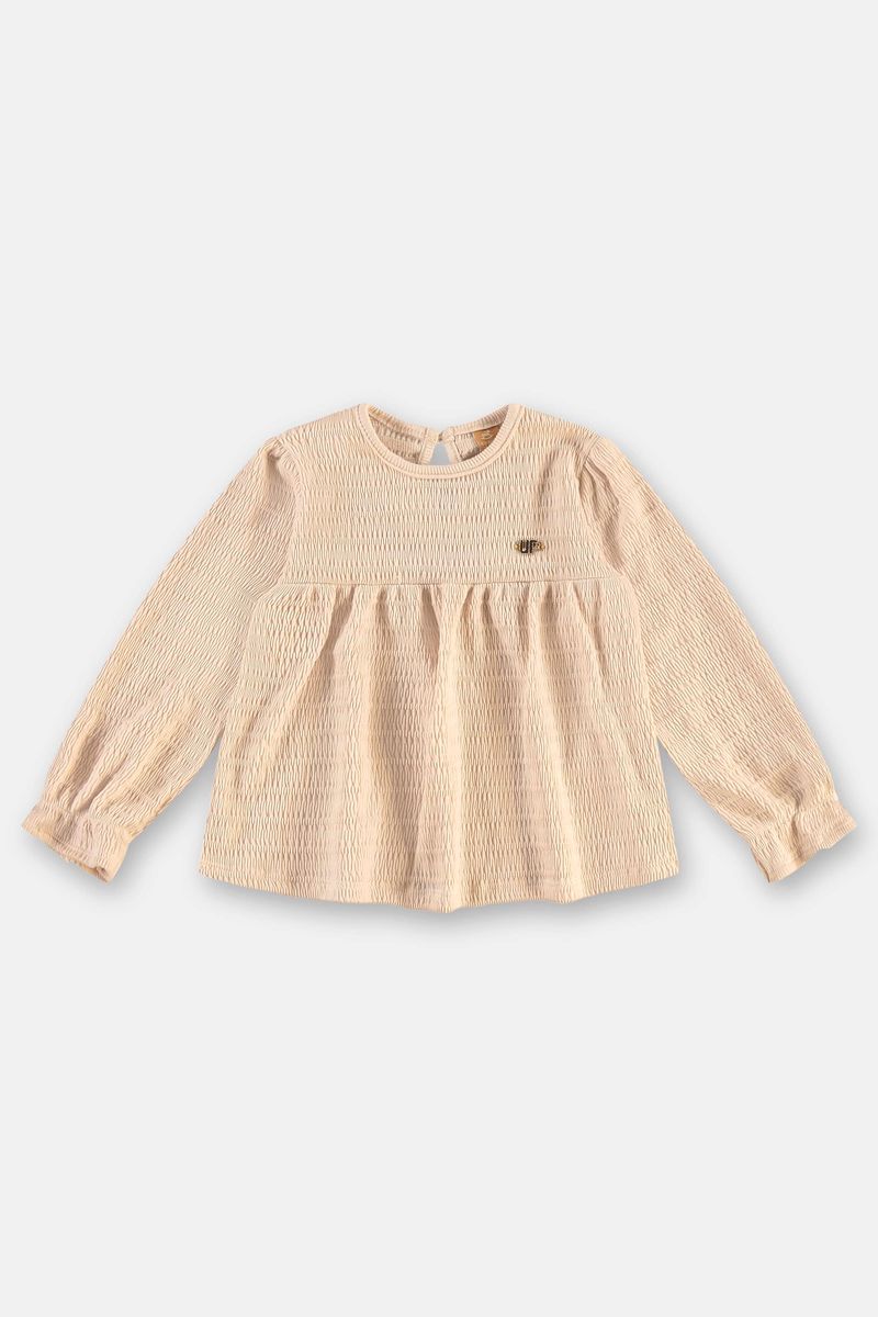 Blusa-Infantil-Manga-Longa-em-Malha-Plissada-Off-White-Up-Baby---Costas