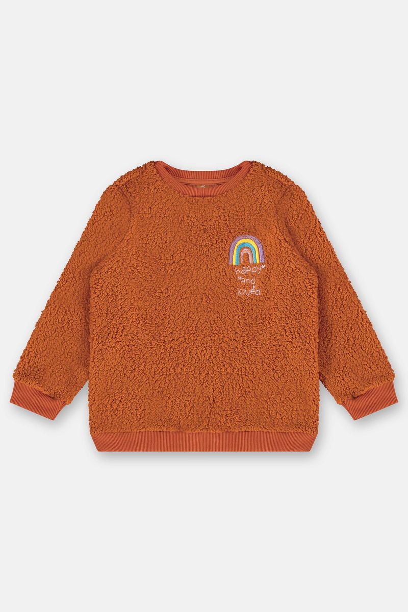 Conjunto-Infantil-com-Blusao-e-Calca-Peluciada-Laranja-Up-Baby---Costas