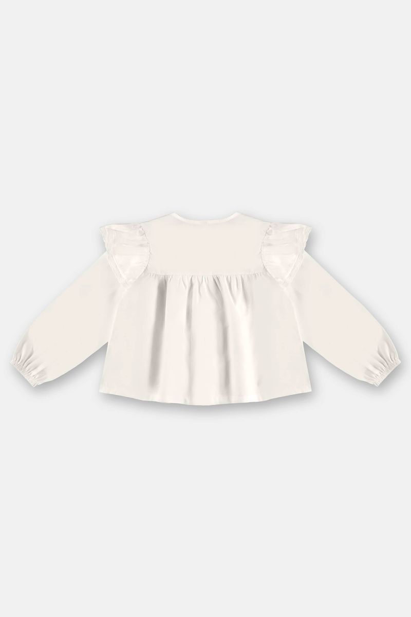 Bata-Infantil-Feminino-em-Tricoline-Off-White-Up-Baby---Costas