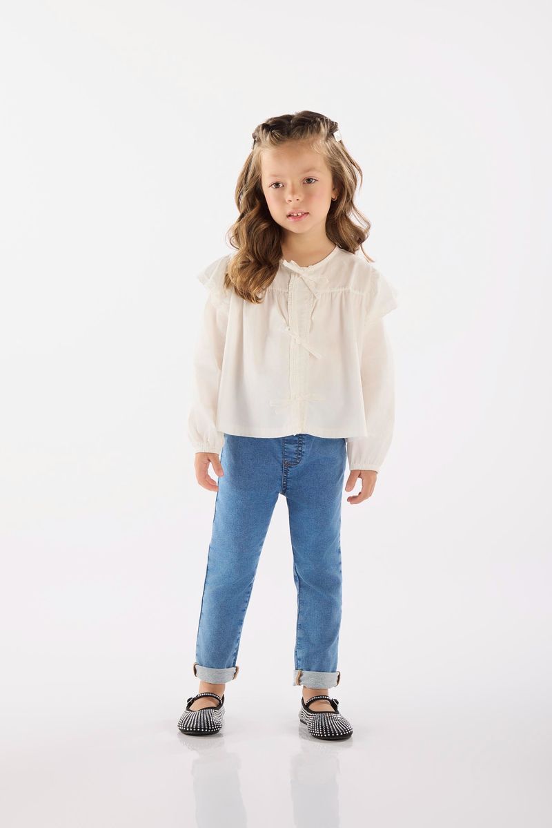 Bata-Infantil-Feminino-em-Tricoline-Off-White-Up-Baby---Frente