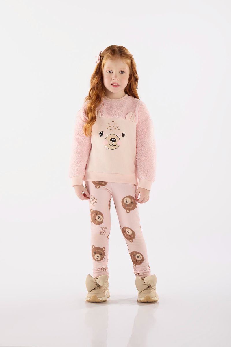 Conjunto-Infantil-com-Blusao-e-Calca-Legging-Peluciada-Rosa-Up-Baby---Frente