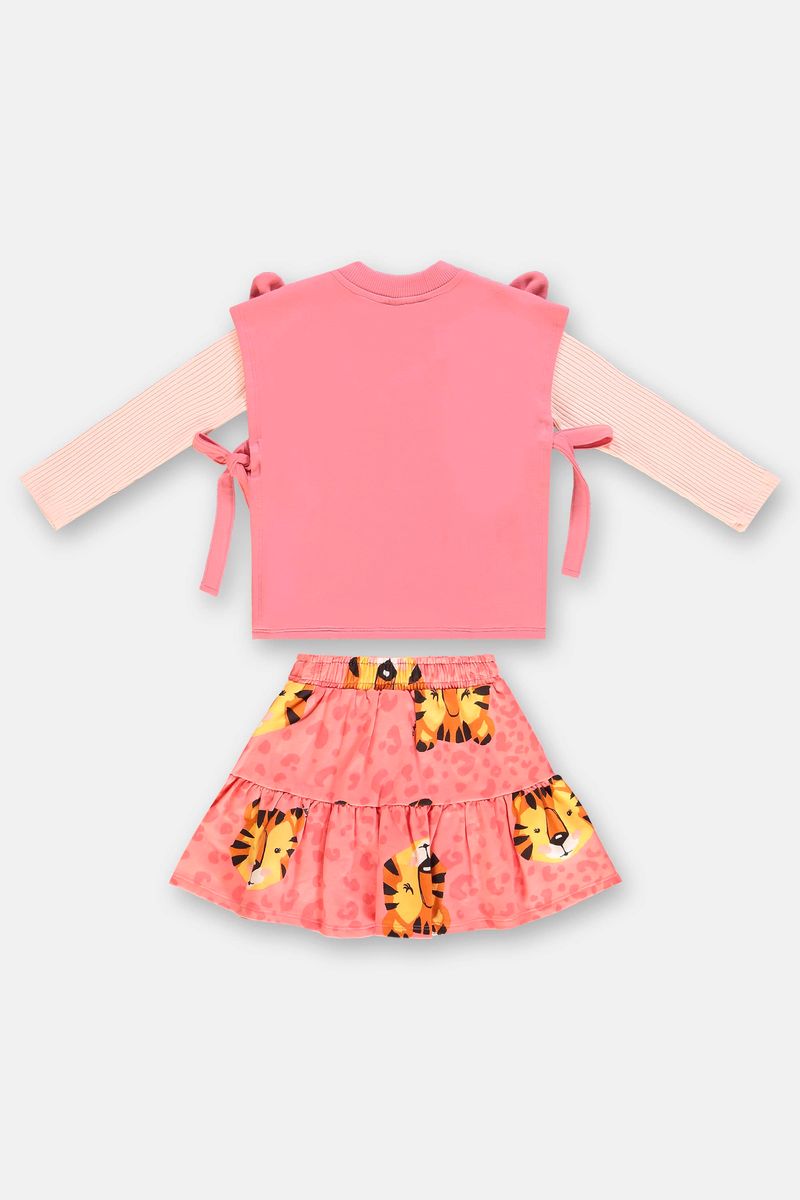 Conjunto-Infantil-Blusa-com-Colete-e-Saia-Rosa-Up-Baby---Costas