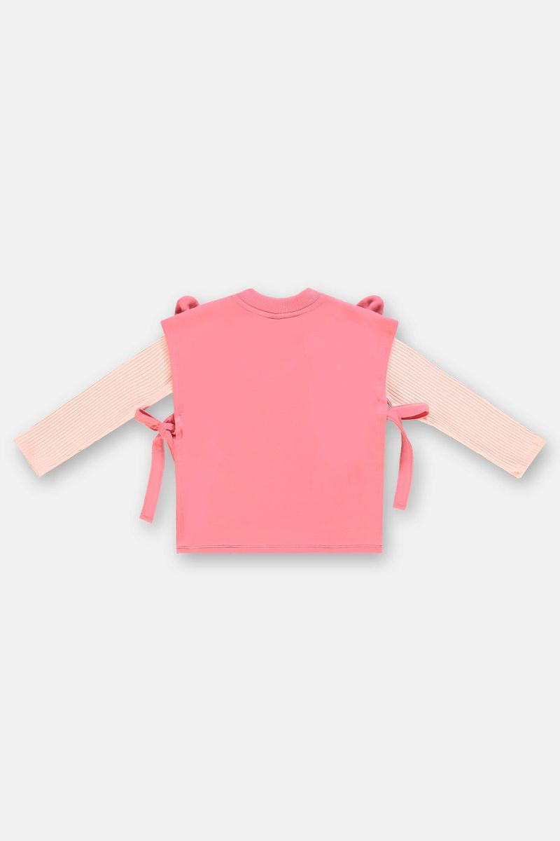 Conjunto-Infantil-Blusa-com-Colete-e-Saia-Rosa-Up-Baby---Costas