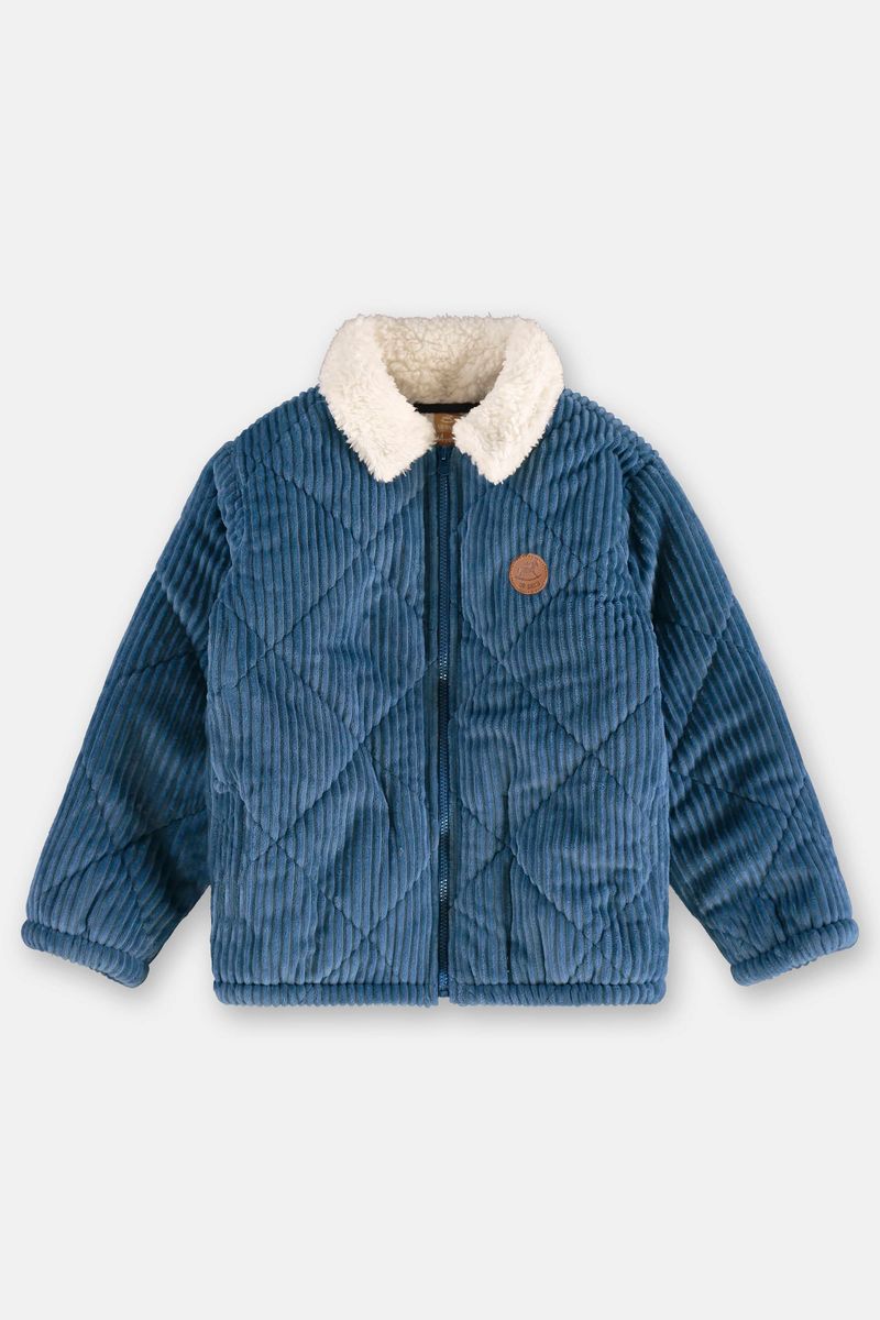 Jaqueta-Infantil-em-Tecido-Cotele-Azul-Up-Baby---Costas