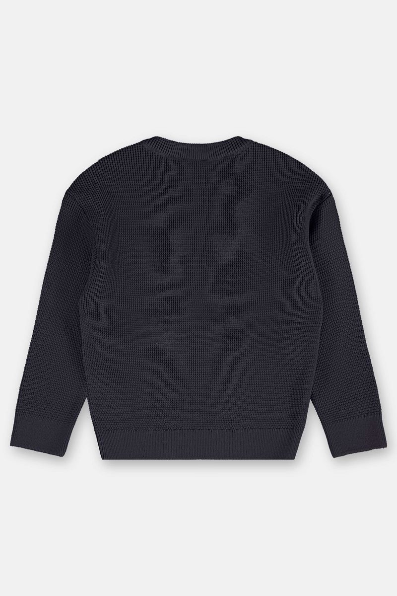 Blusao-Infantil-Masculino-em-Tricot-Azul-Up-Baby---Costas