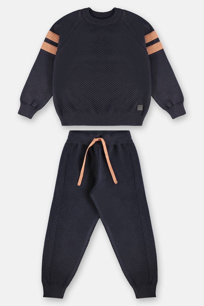 Conjunto-Infantil-Masculino-em-Tricot-Azul-Up-Baby---Costas