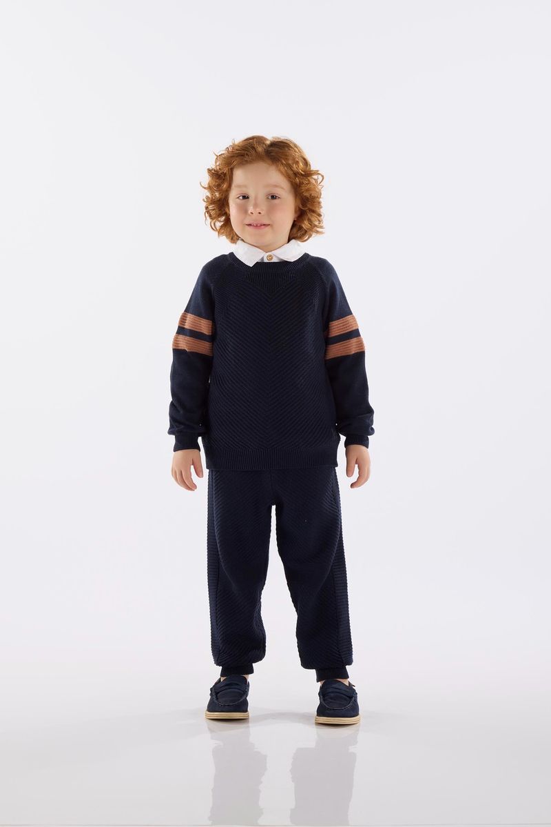 Conjunto-Infantil-Masculino-em-Tricot-Azul-Up-Baby---Frente