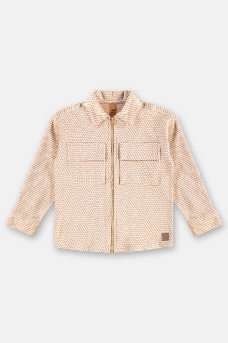 Jaqueta-Infantil-em-Malha-Jacquard-Xadrez-Marrom-Up-Baby---Costas
