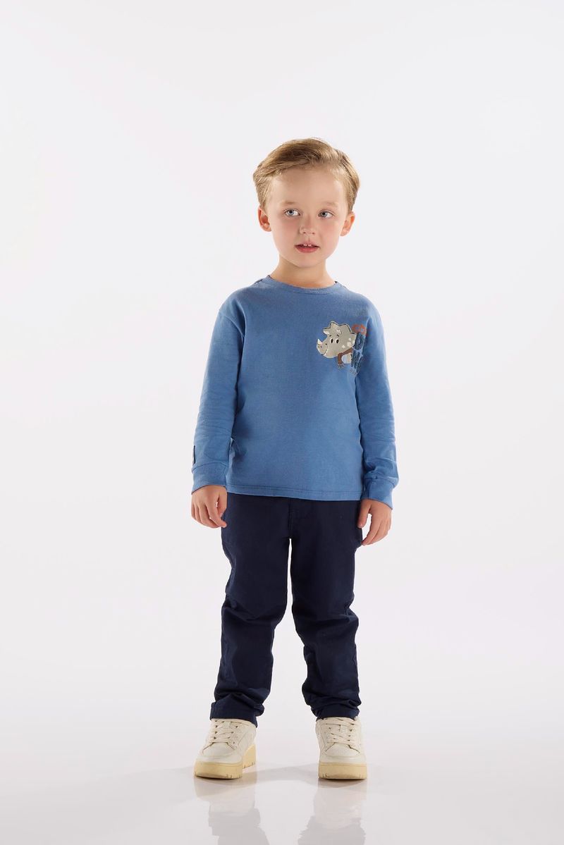 Camiseta-Manga-Longa-Infantil-em-Meia-Malha-Azul-Up-Baby---Frente