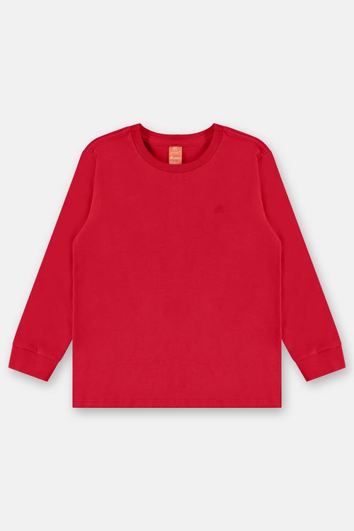 Camiseta Manga Longa para Menino (Vermelho) Up Baby