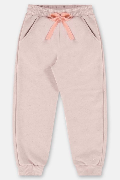 Calça Infantil Feminina em Moletom Felpado (Rosa) Up Baby