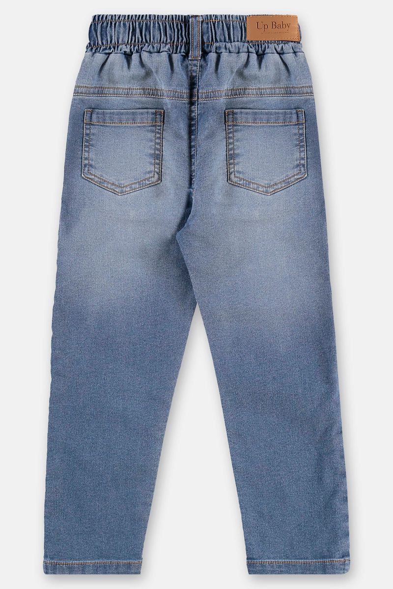 Calca-Infantil-em-Jeans-Moletom-com-Elastano-Azul-Up-Baby---Costas
