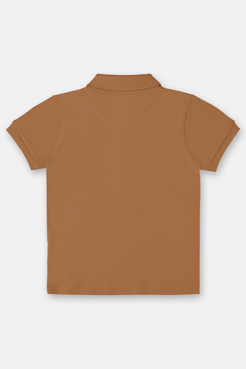 camisa-polo-infantil-para-menino-em-suedine-marrom