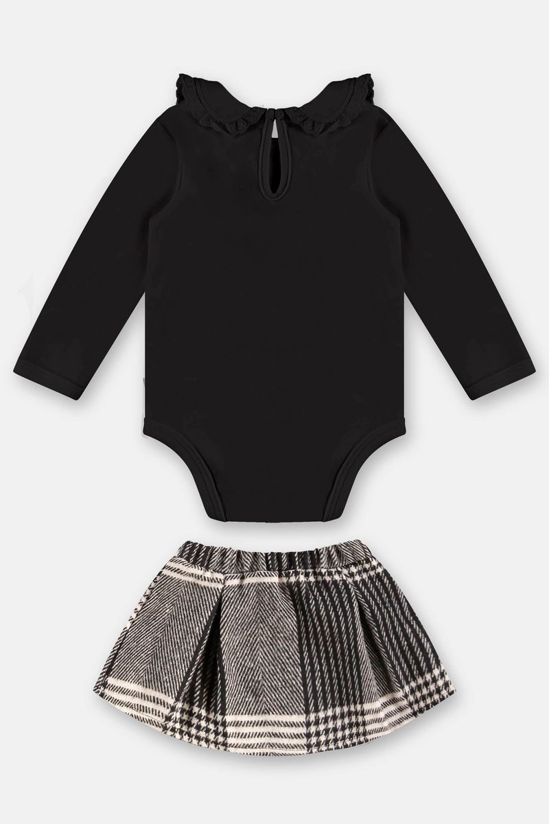 conjunto-para-bebe-menina-com-body-em-suedine-e-saia-xadrez-preto