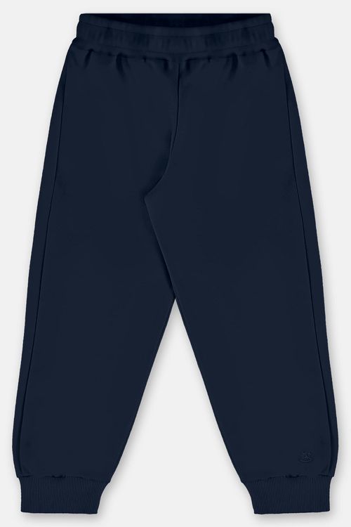 Calça Básica em Moletom Infantil Menina (Azul Marinho) Up Baby