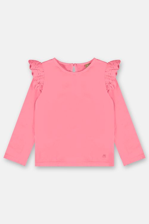 Blusa Básica Infantil Menina (Rosa Pink) Up Baby