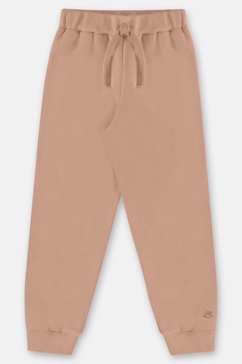 Calça Básica em Moletom Infantil Menino (Marrom) Up Baby