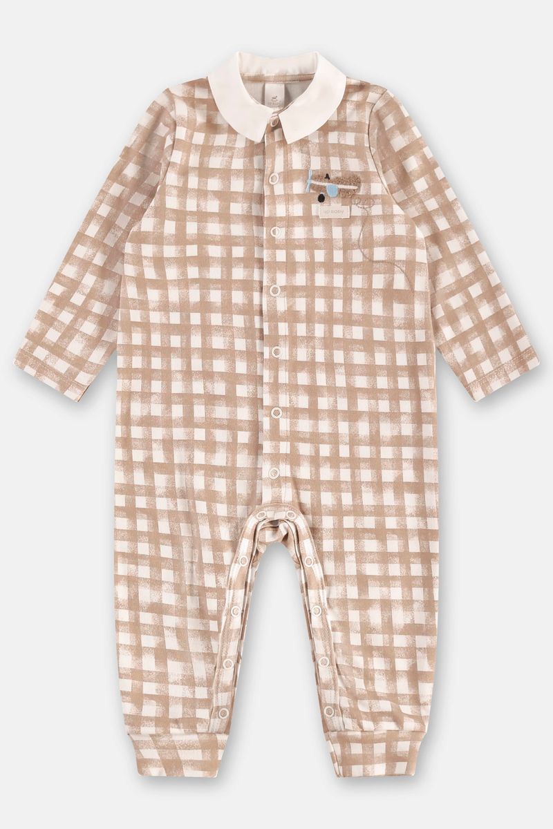 macacao-xadrez-para-bebe-menino-marrom