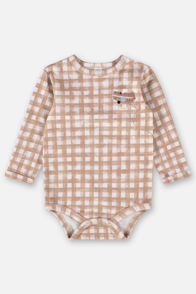body-xadrez-em-suedine-para-bebe-menino-marrom