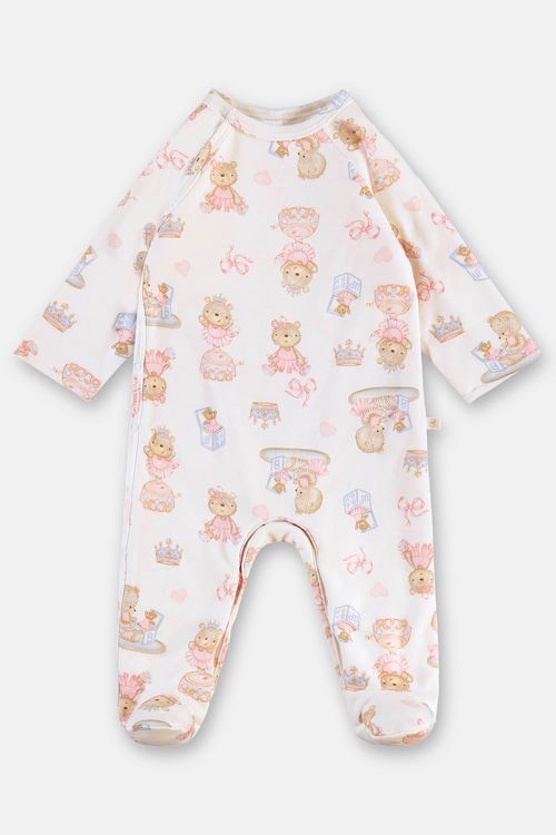 Macacão Estampado Unissex para Bebê (Rosa) Up Baby