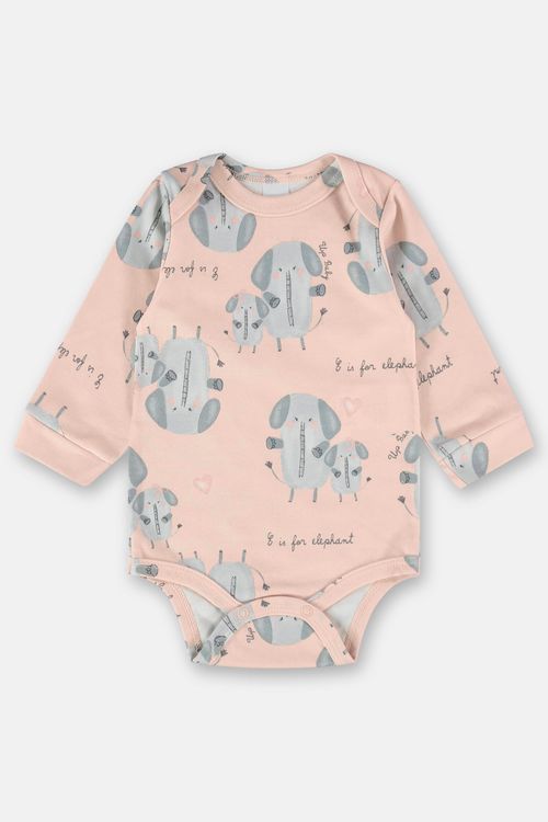Body Manga Longa para Bebê Menina (Rosa) Up Baby