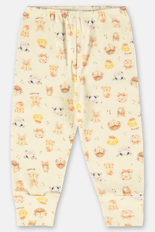Calça Estampada para Bebê Menina (Branco) Up Baby