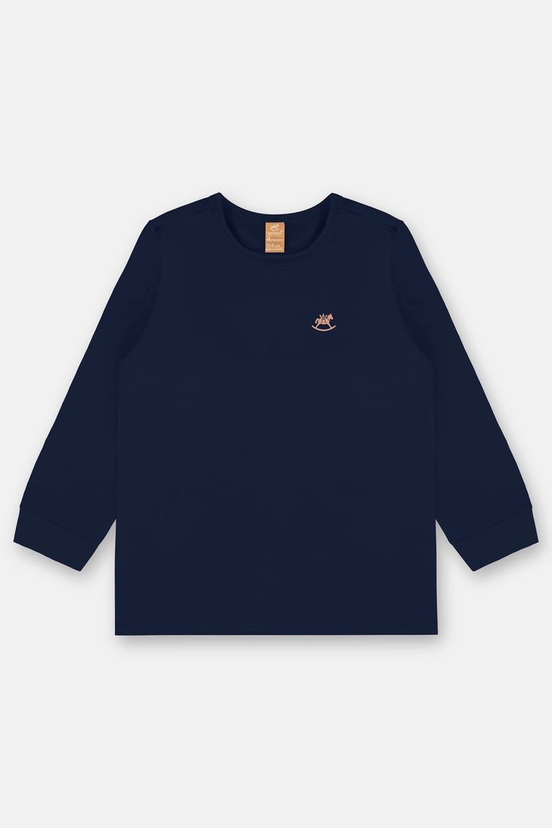 camiseta-infantil-unissex-em-malha-termica-azul-marinho