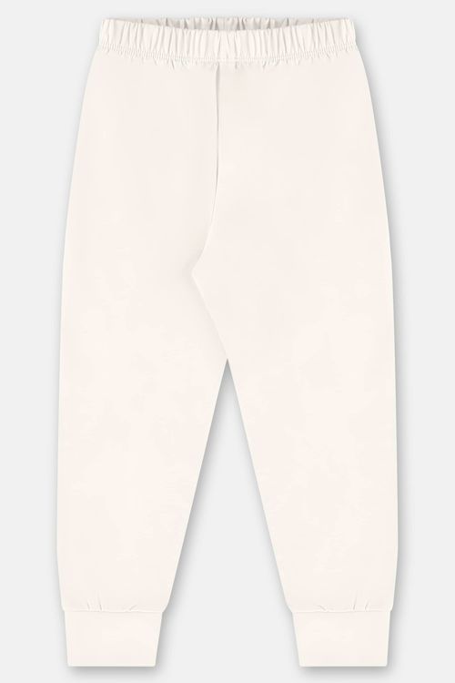 Calça Infantil Unissex em Malha Térmica (Off White) Up Baby