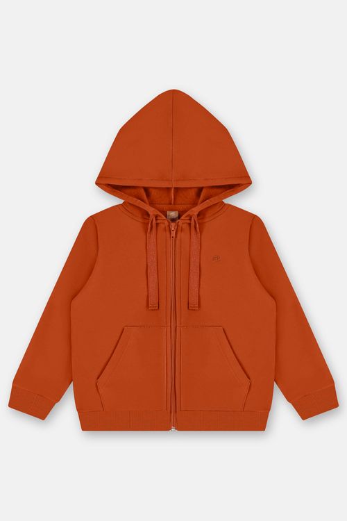 Jaqueta Infantil Feminina em Molecotton Básico (Marrom) Up Baby