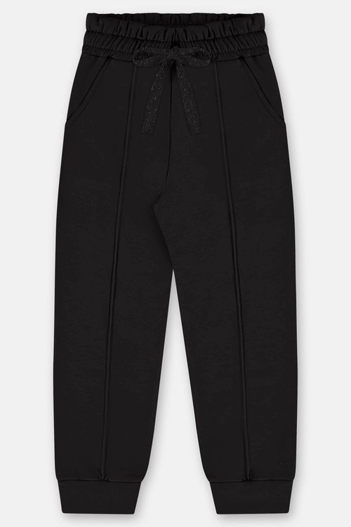 Calça Infantil Feminina em Molecotton Básico (Preto) Up Baby