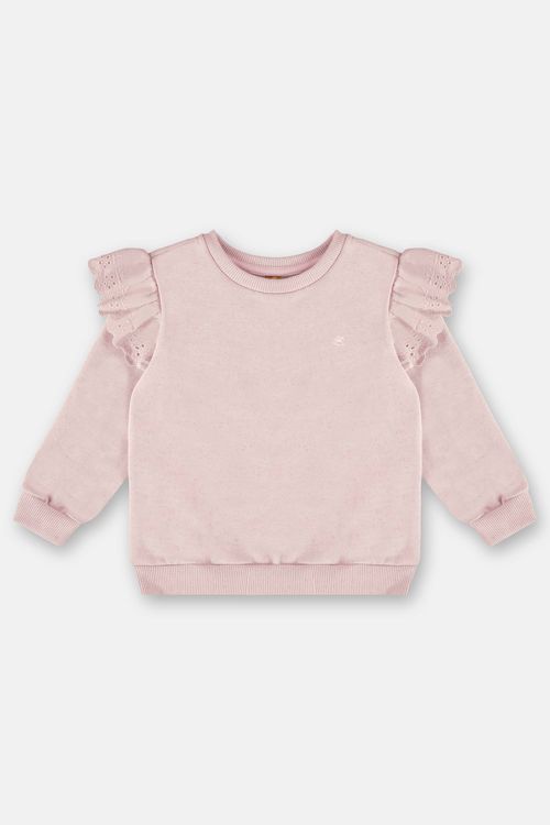 Blusão Infantil Feminino em Moletom Felpado (Rosa Claro) Up Baby
