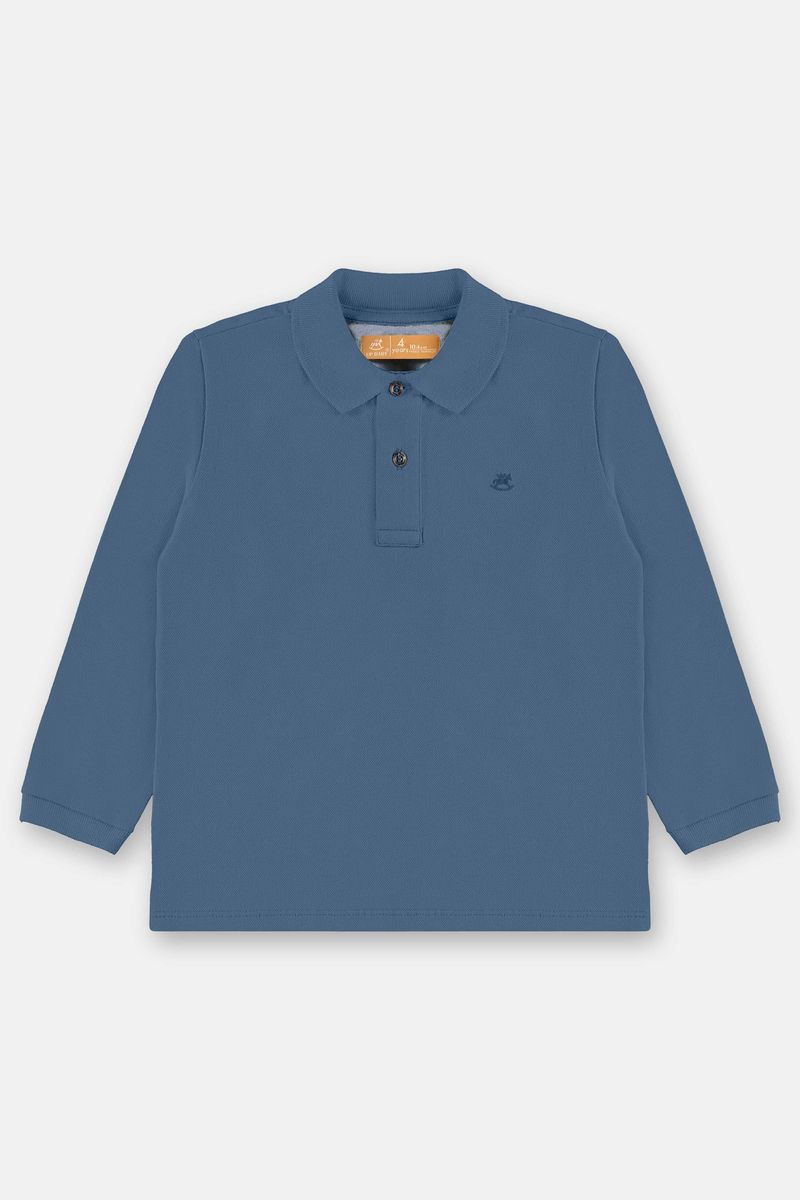 camisa-polo-infantil-masculina-em-piquet-azul