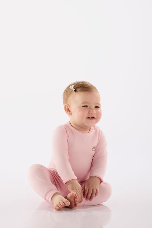 Pijama Térmico Unissex para Bebê (Rosa) Up Baby