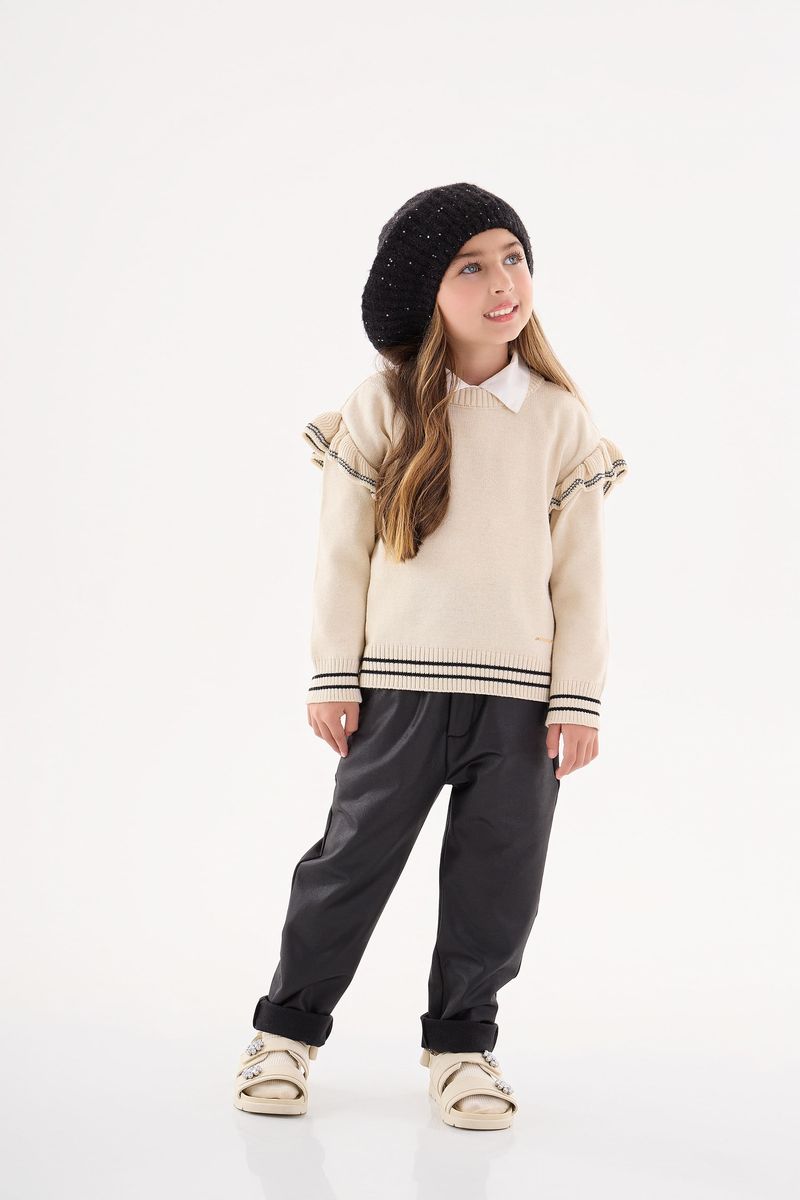 Blusao-em-Trico-Infantil-Menina--Bege--Up-Baby