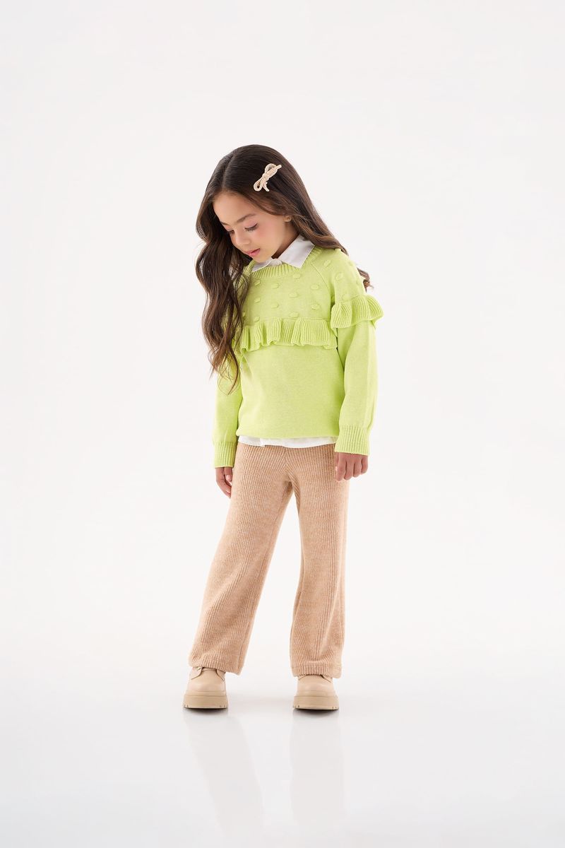 Blusao-em-Trico-Infantil-Menina--Verde--Up-Baby