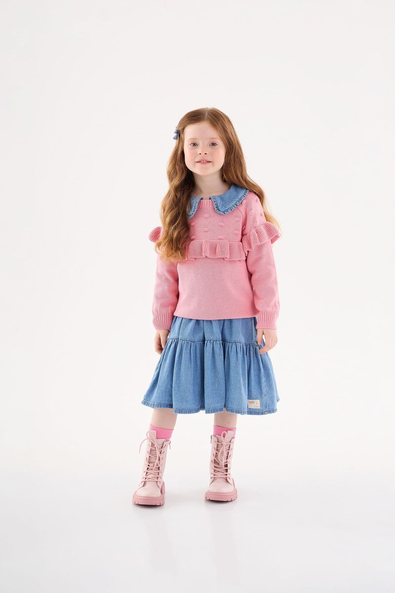 Blusao-em-Trico-Infantil-Menina--Rosa--Up-Baby