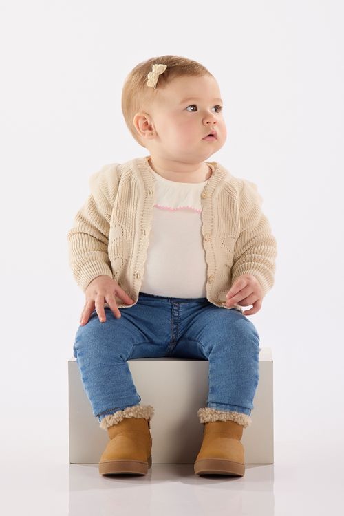 Calça em Jeans Infantil para Menina (Azul) Up Baby