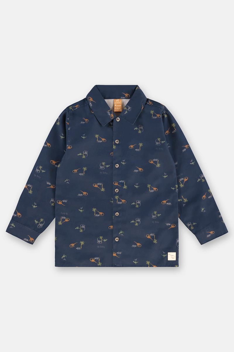 camisa-infantil-para-menino-em-sarja-azul-marinho-up-baby