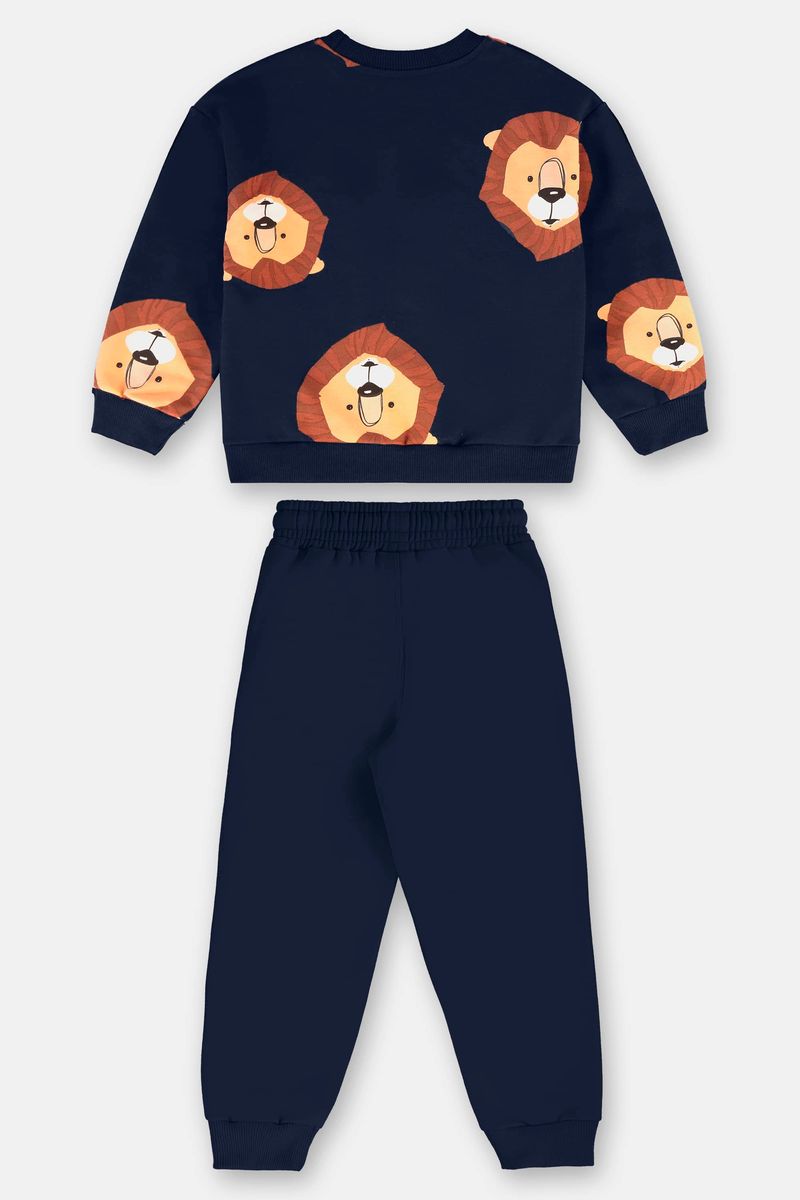 conjunto-infantil-masculino-em-moletom-sem-felpa-com-estampa-de-leao-azul-marinho