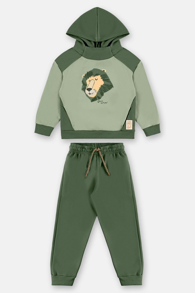 conjunto-infantil-masculino-em-moletom-felpado-com-capuz-e-estampa-de-leao-verde--up-baby